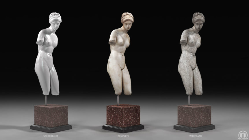 3D Scanned Art: Ancient sculpture of Aphrodite.